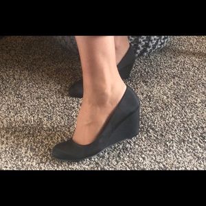 Nima CL by Laundry Black Wedge US9W EU40W